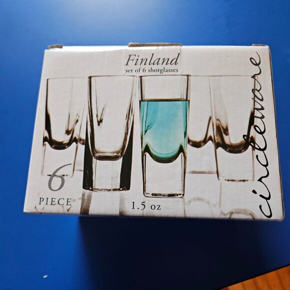 Circleware Shot Glasses set of 6 - Picture 1 of 3